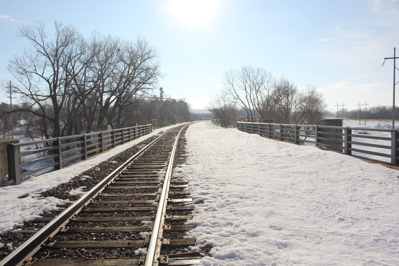 Looking east